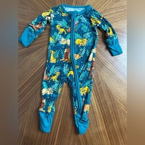 Never worn! Disney Bamboo Little Sleepies newborn Lion King Kids Footie